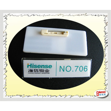 Crystal Dome Plastic Badge Company Staff Badge (PBG23014)