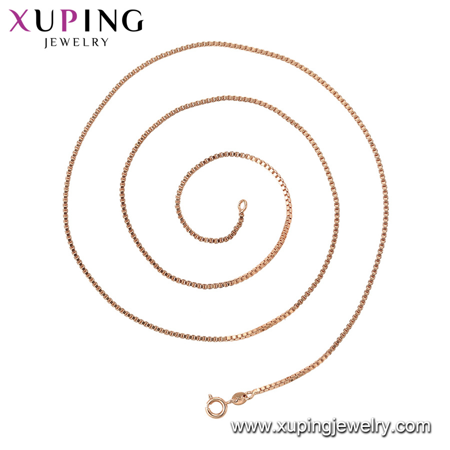 44748 Fashion Elegant CZ Diamond Rose Gold Color Flower-Shaped Imitation Jewelry Necklace -Necklace