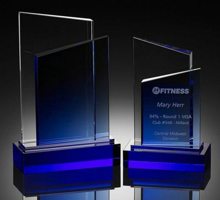 Newest Crystal Glass Trophy Award of Wholesale
