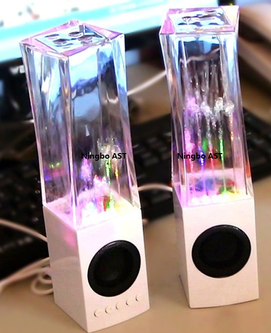 Water Dancing Speaker, Colorful Lighting LED Water Fountain Speaker
