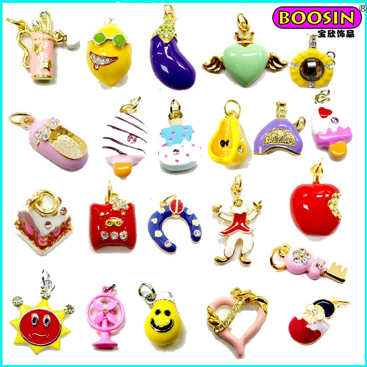 New Arrival Custom Wholesale Lovely Colorful Enamel Pendant