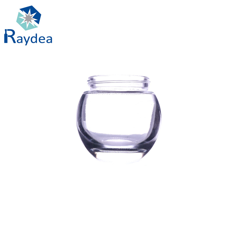 Round Cosmetic Glass Face Lotion Bottle