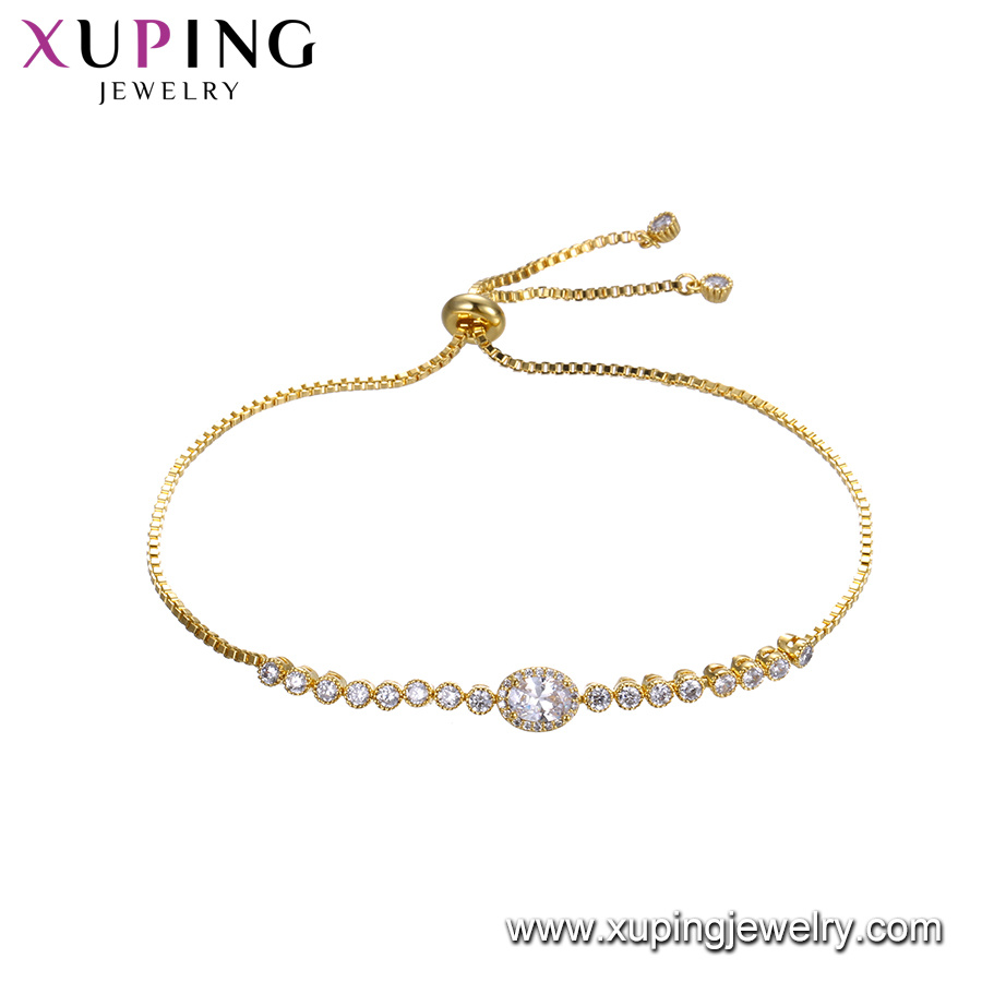 75337 Luxury Gold-Plated Costume Jewelry Fashion Bracelet for Women