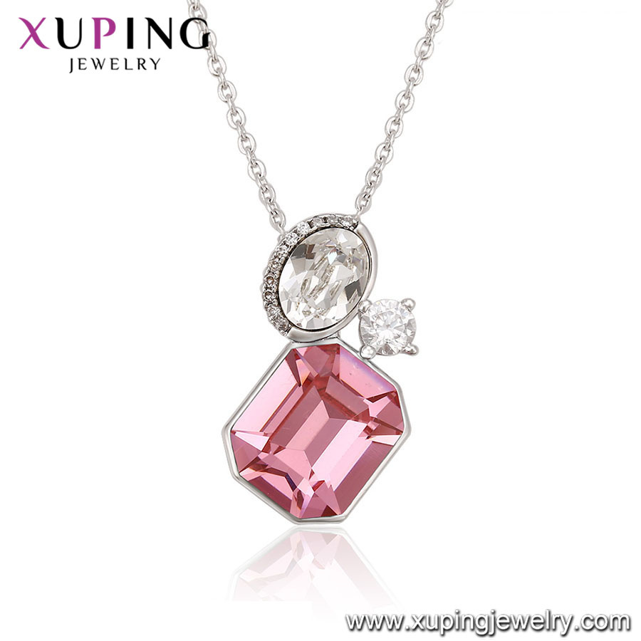 43722 Xuping Prince Symbol Necklace Crystals From Swarovski Fashion Gold Jewelry