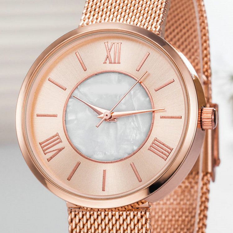 OEM Custom Ladies Quartz Wist Watches, Lady Alloy Watch (WY-17040)