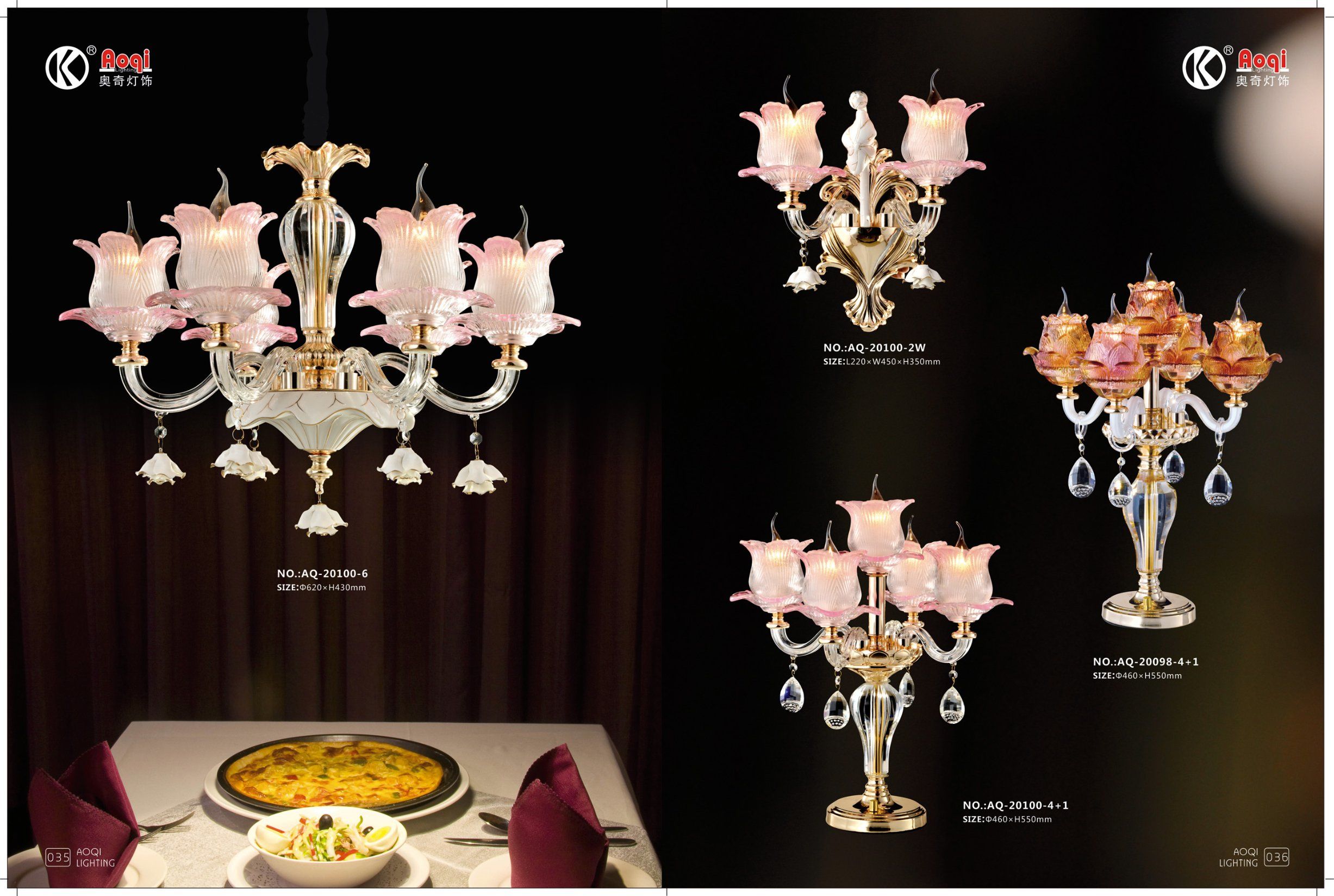 European Customized Crystal Table Lamp