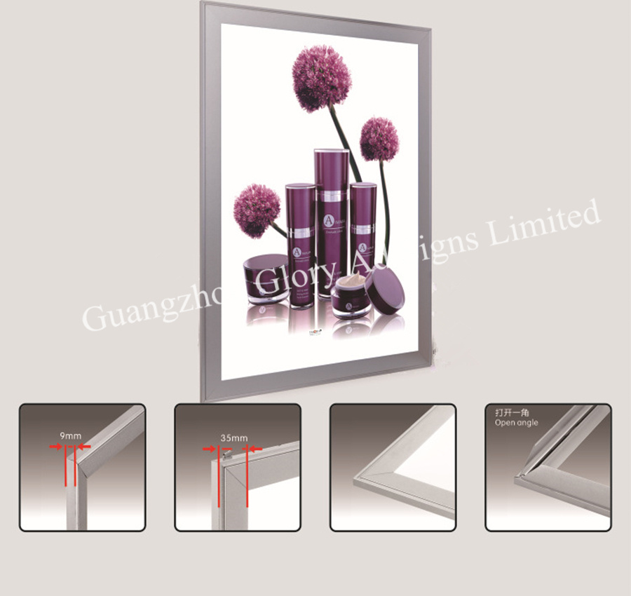 Photo Picture Silver Metal Silver Snap Frame/ Snap Display Frame