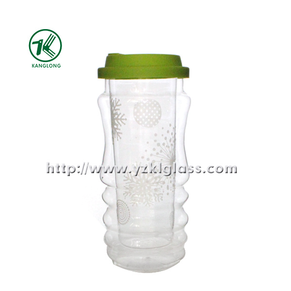 Double Wall Glass Bottle (7*8*18.5cm 415ml)