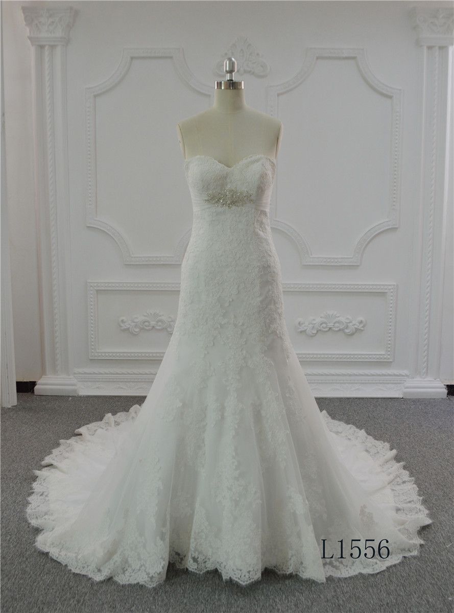 Sweetheart Wedding Dress 2017 Lace Plus Size Wedding Dress Mermaid