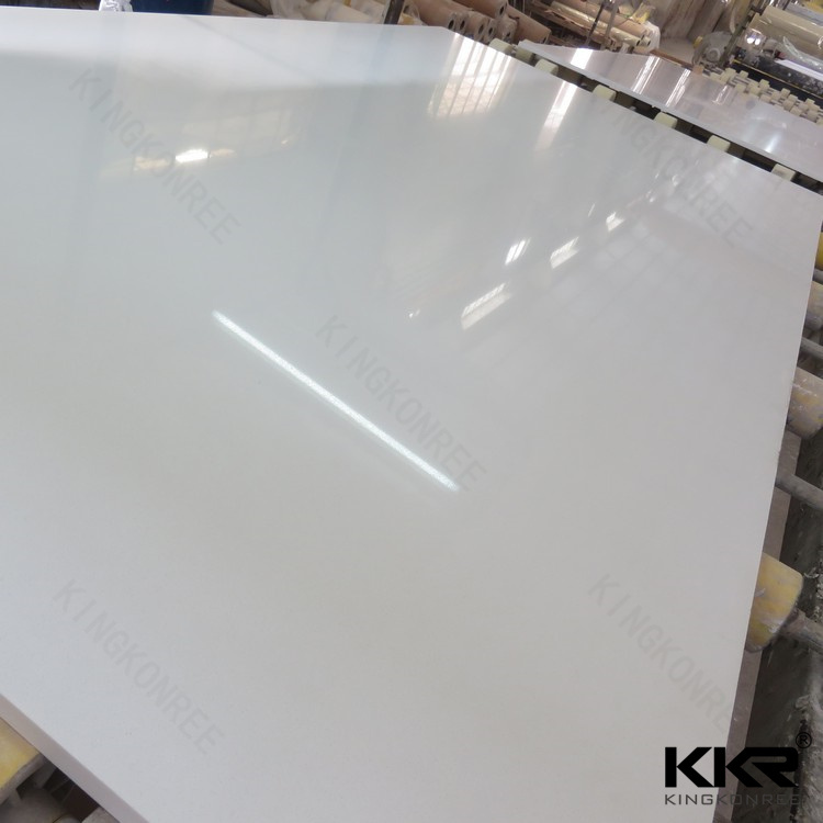 30mm Absolute White Polishing Crystal Quartz Stone Slab (Q170507)