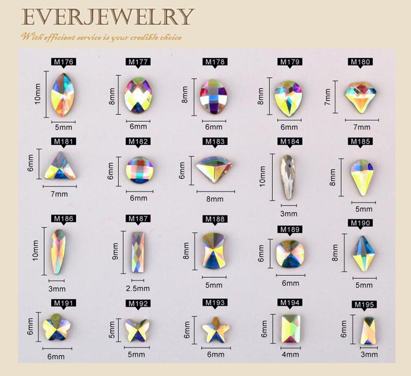 Bling Nail Art Decorations Crystal Rhinestone for Nail Accessories