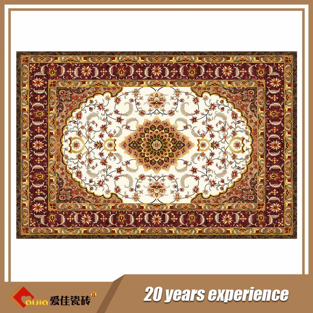 Factory Crystal Polished Gold Color Carpet Tile (BDJ601394B)