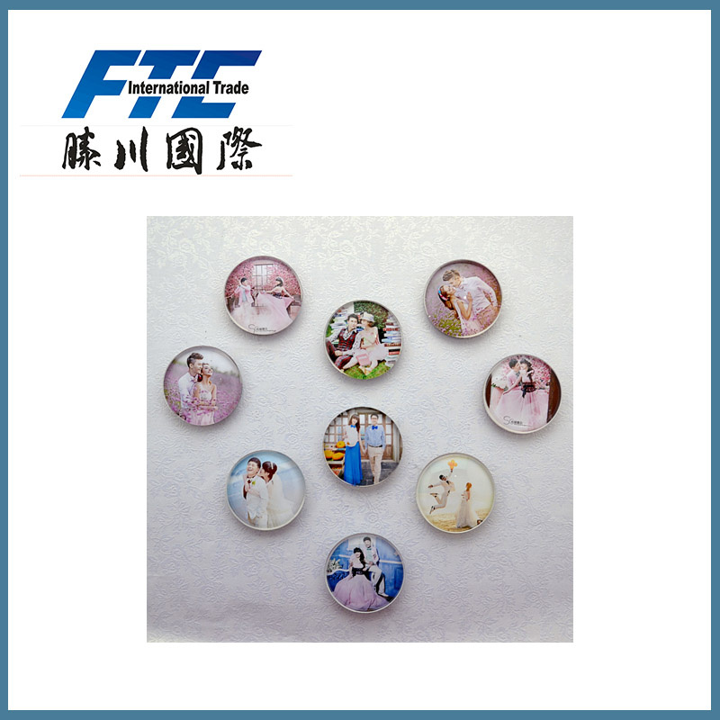 Custom Shapes Crystal Glass Fridge Magnet