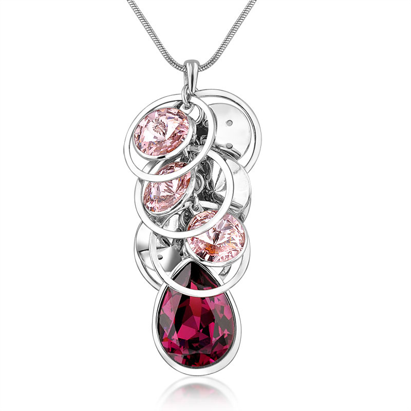 Top Quality Lady Fashion White Gold Chain Pendant Jewelry Necklace
