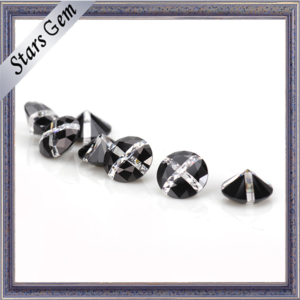 Round Competitive Price Multi-Color White and Black Gemstone