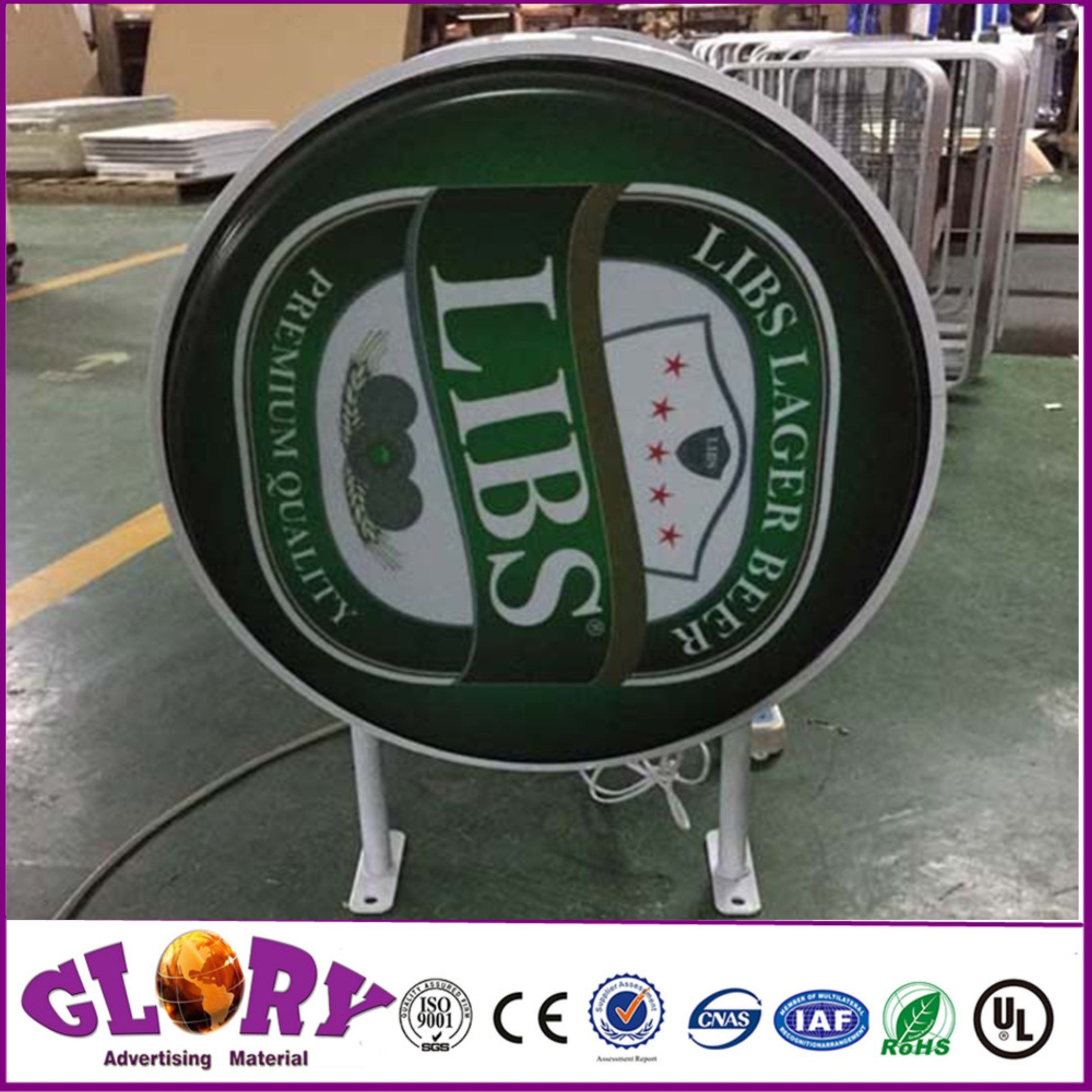Round Vacuum Forming Sign Light Box LED Light Box