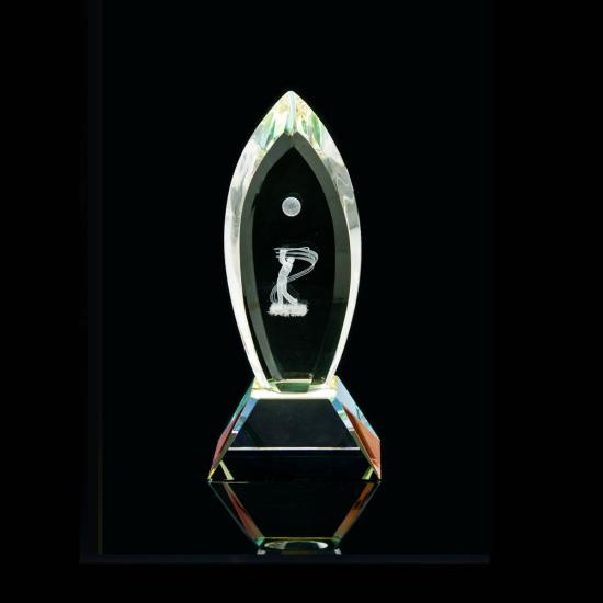Crystal Award with Laser Inside