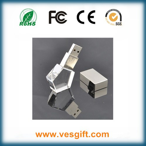 Promotional 3D Crystal Glass USB Flash Memory Disk