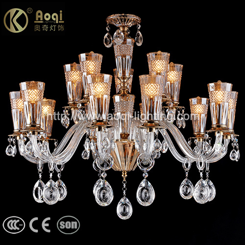 New Design Amber Crystal Chandelier Light