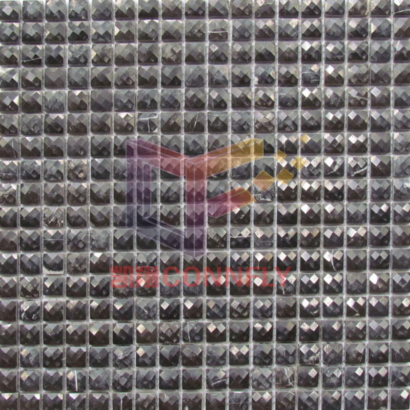 Black Diamond Shape Natural Stone Mosaic (CFS1117)