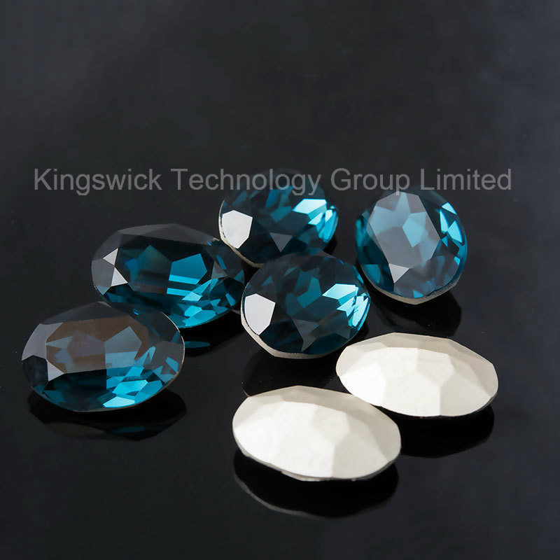 2015 Lead Free Oval Pointed K9 Crystal Fancy Glass Beads