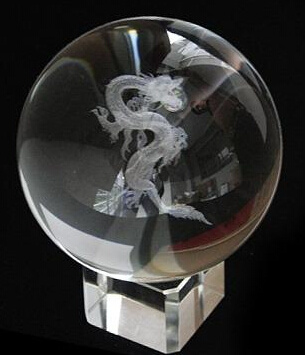 3D Laser Engraved Crystal Cube Glass Cube /Crystal Glass Cube