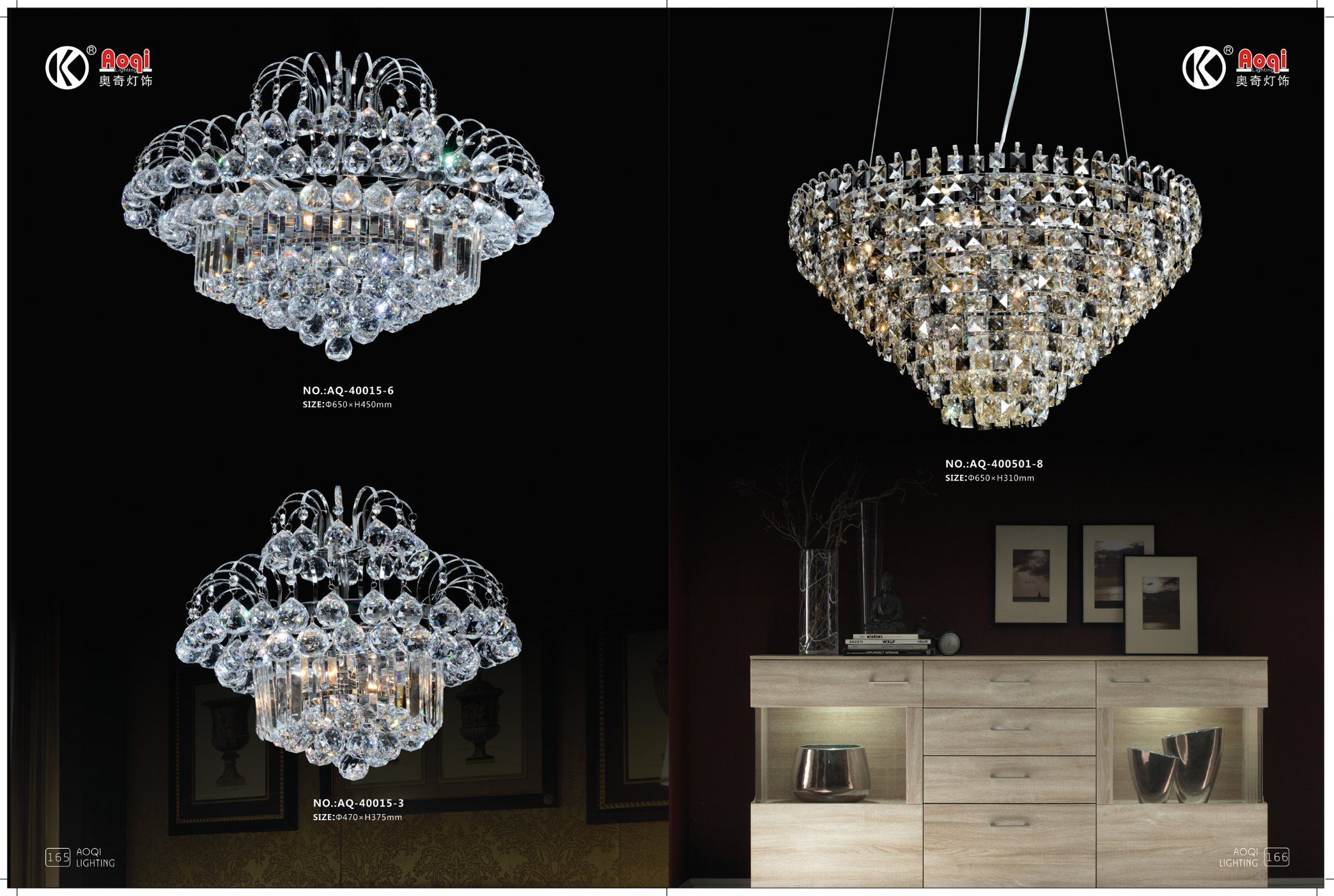 Modern K9 Crystal Chrome Pendant Light