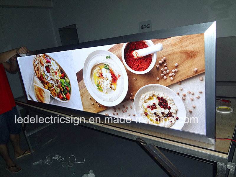 Fast Food Restaurant Magnetic LED Light Box Sign Menu Board