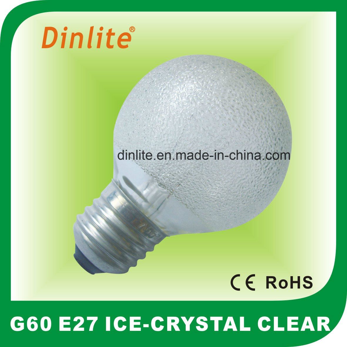 G60-Ice Crystal Clear Incandescent Bulb