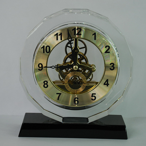 Smaller Black Crystal Base School Supplies Clock