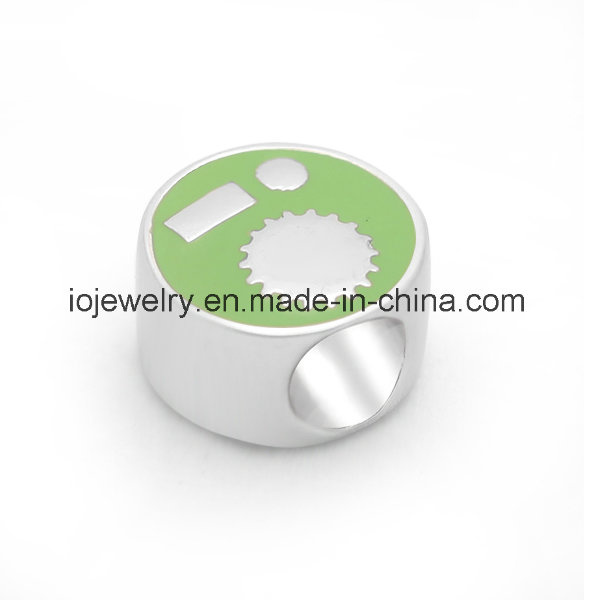 Custom Jewelry Logo Engraving Metal Beads
