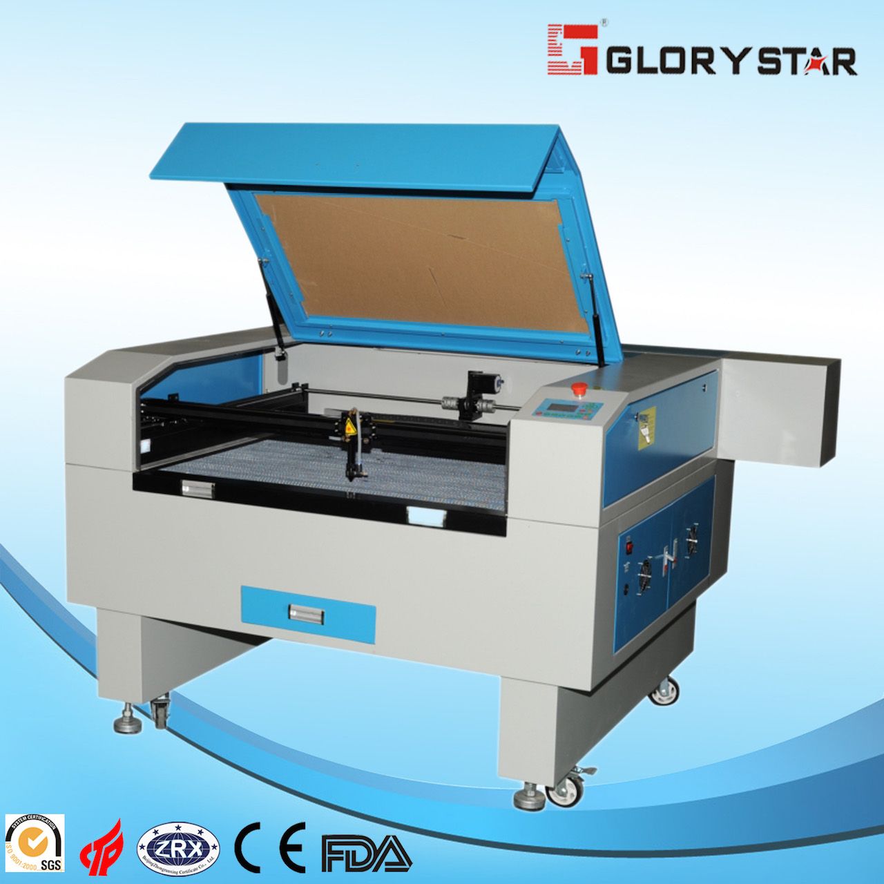 CO2 Laser Engraving and Cutting Machine with Double Laser Heads