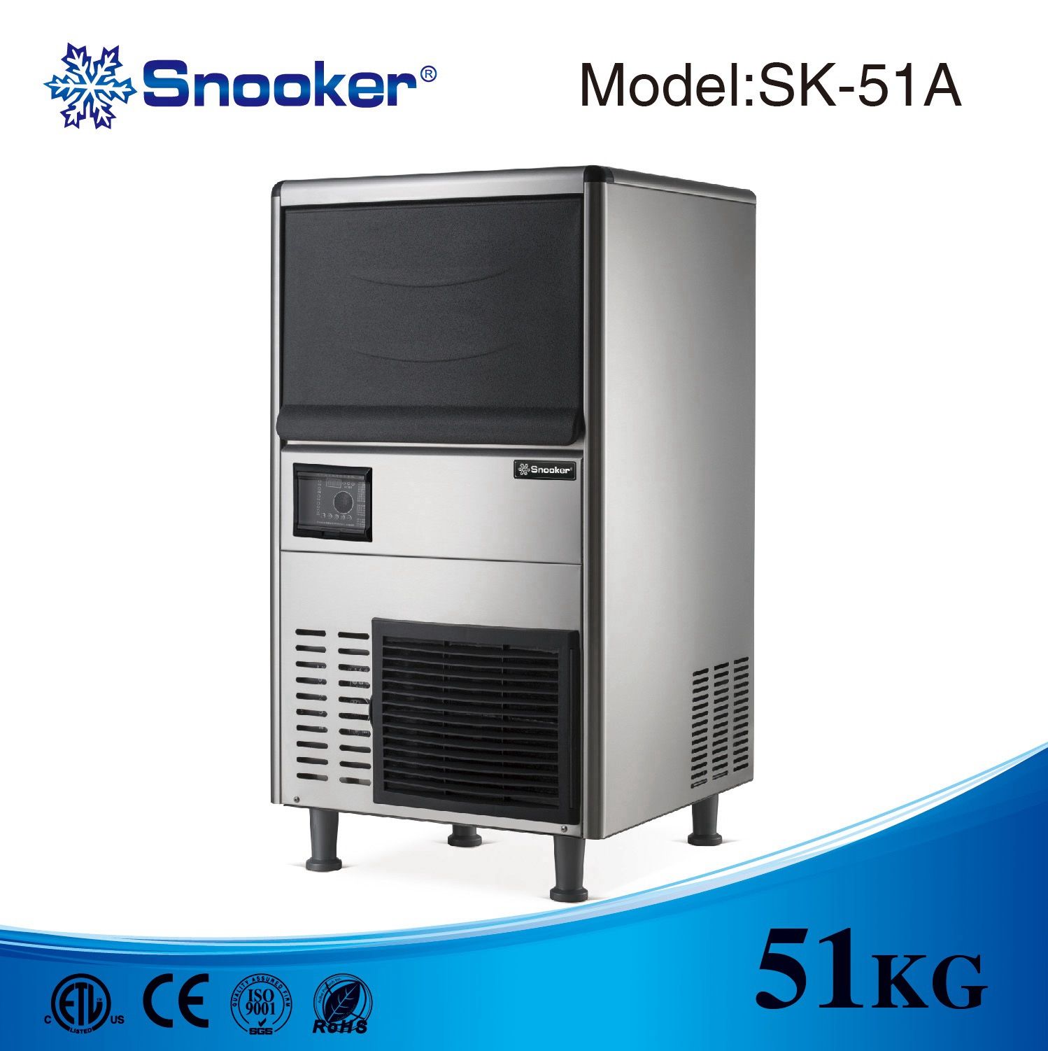 Factory Directly 51kg/24h Cube Ice Machine, Ice Maker