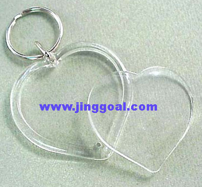 Heart Shaped Acrylic Photo Keychain