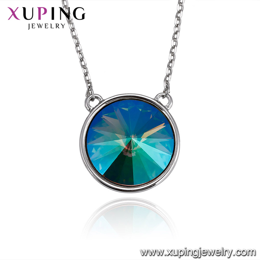 43606 Latest Design Necklace, Quartz Necklace, Costume Jewelry Necklace Crystals From Swarovski