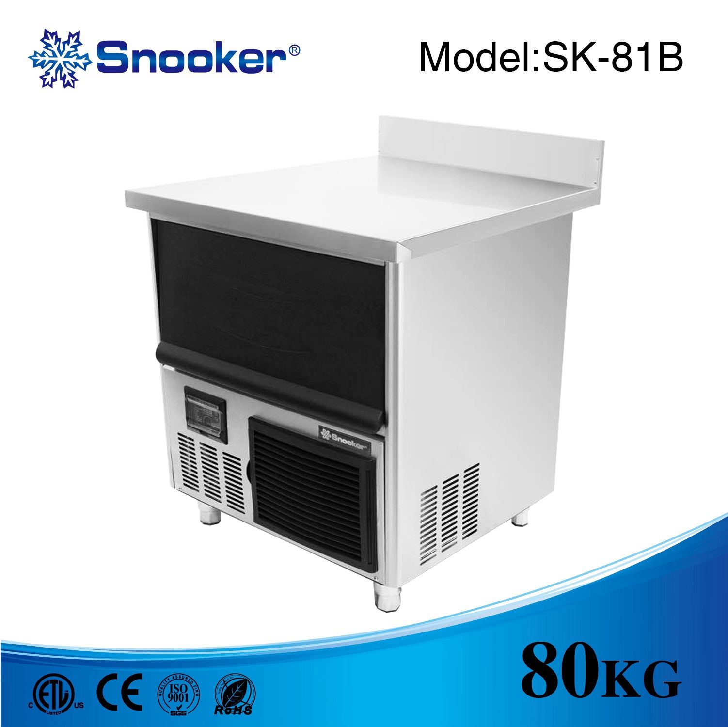 Ce Approved Block Ice Making Machine with 80kg/24h