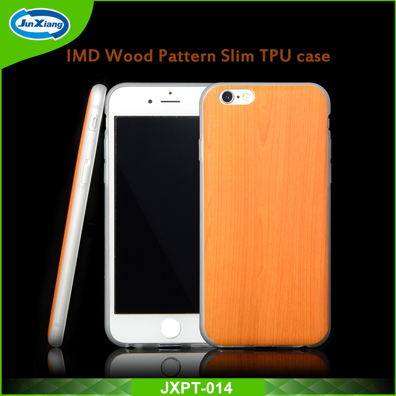 2017 New Arrive for Wooden Pattern TPU Case for iPhone 6s