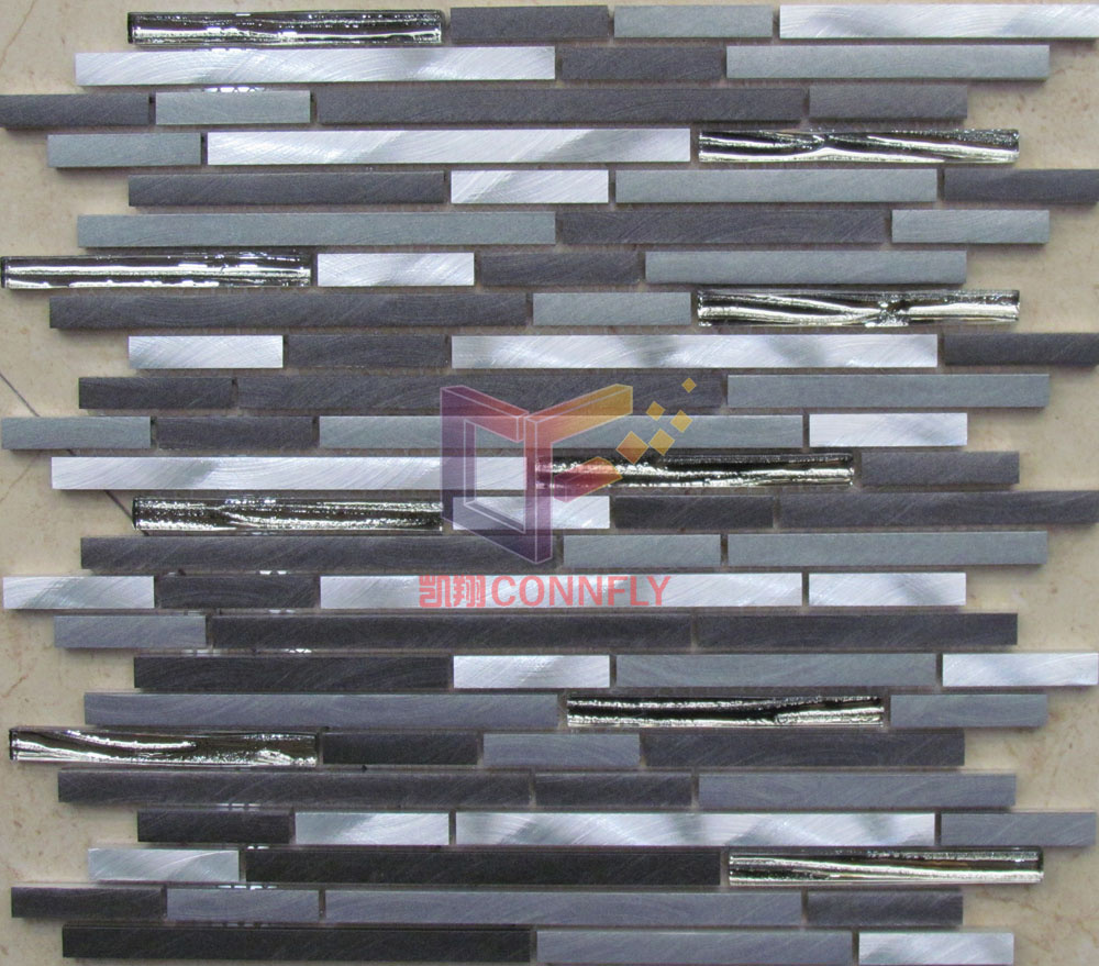 Crystal Mix Aluminium Alloy Mosaic Tiles (CFA54)