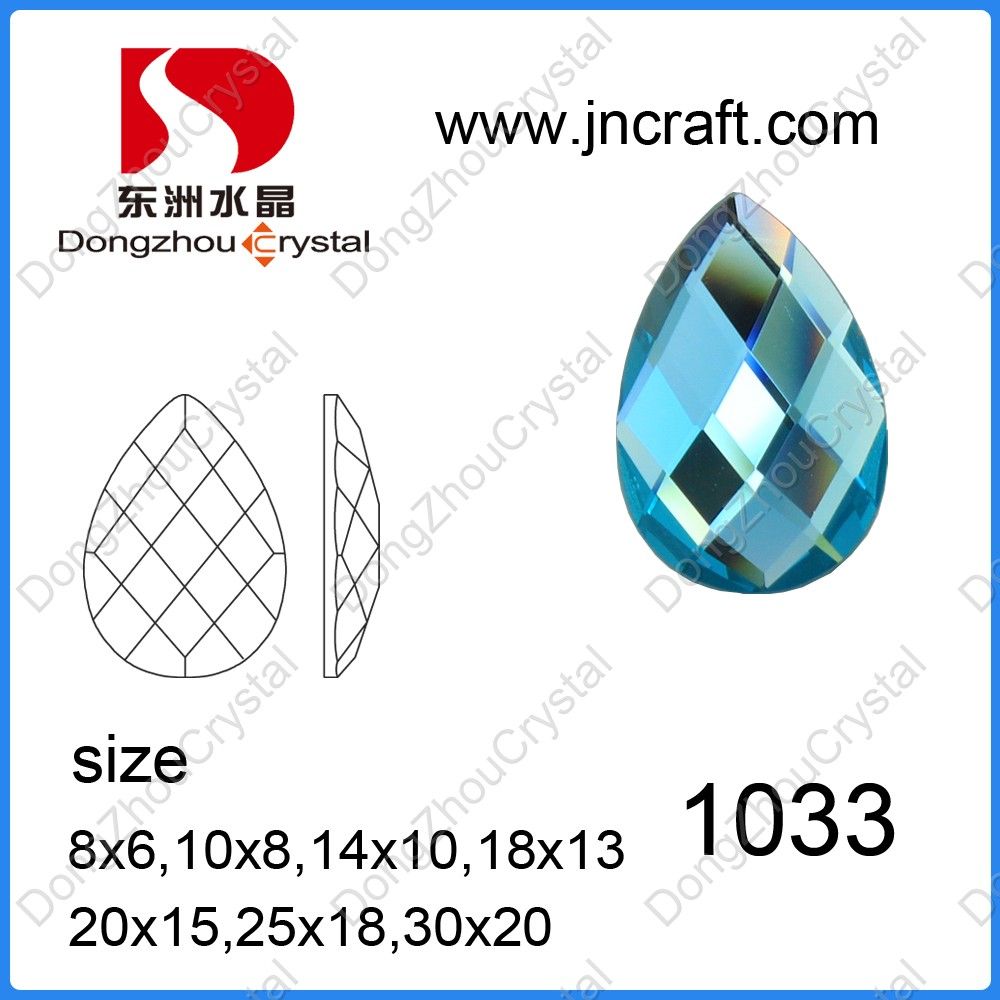 Hot Sale Water Drop Faceted Fancy Cut Jewelry Stone