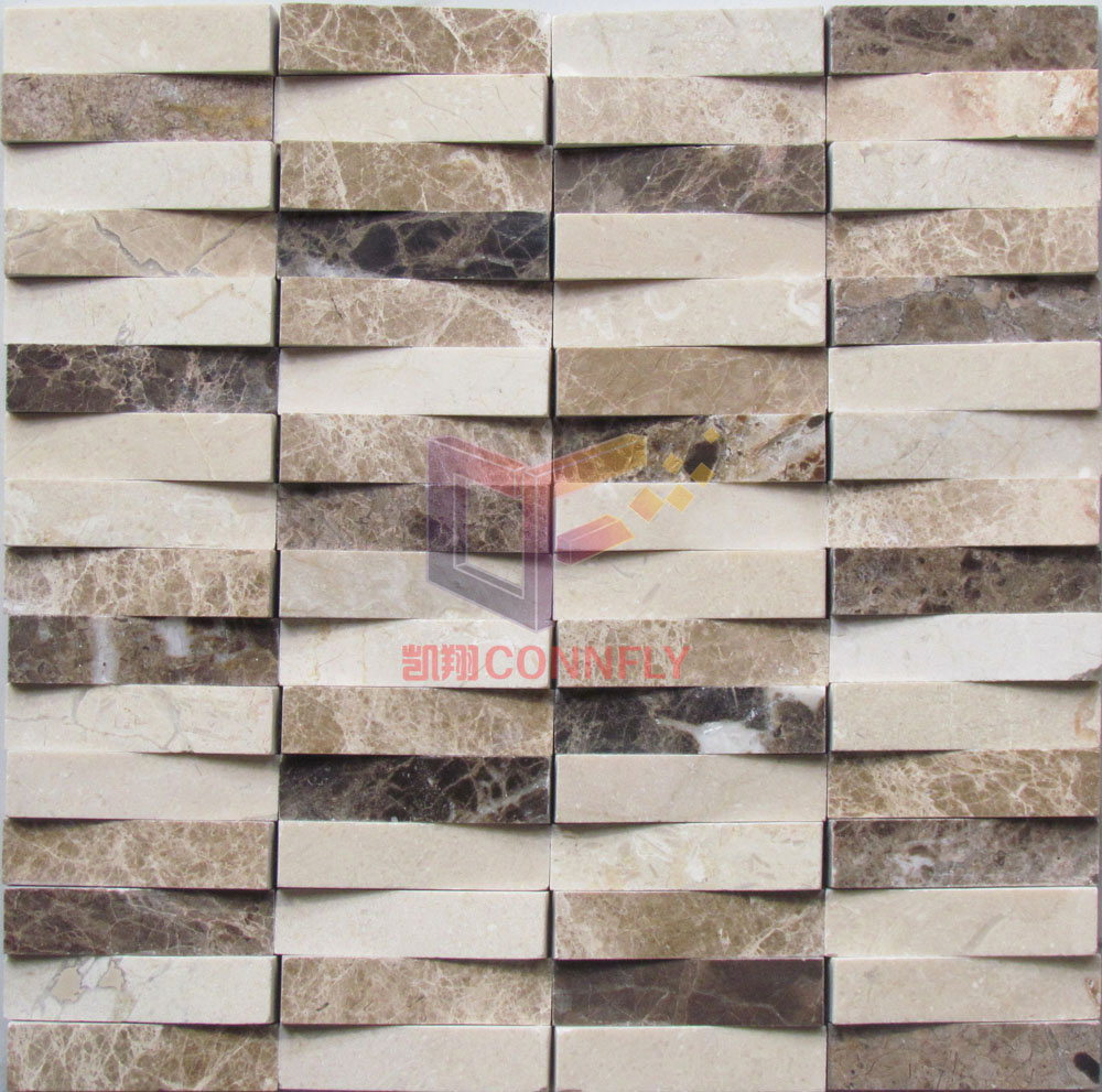 Wave Shape Marble Mosaic (CFS891)