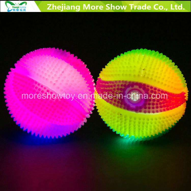 Flashing Sounding Light-up Spiky Puffer Massaging Basketball Toys