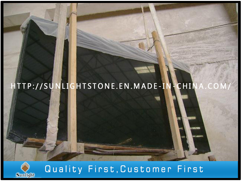 Natural Black Jade Marble Slabs for Bathroom Wall/Floor Tiles