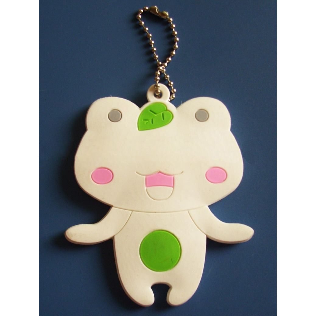 OEM Design Frog Soft Plastic Keychain