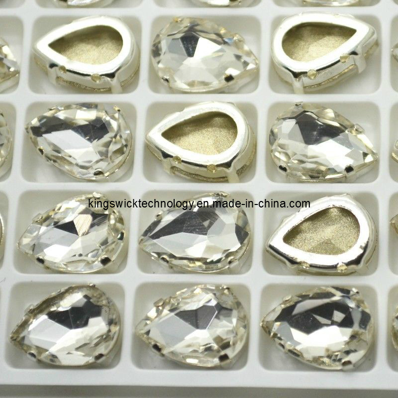 Wholesales Bling Korean Lead Free Sew on Rhinestone, Eco-Friendly Sew on Stone