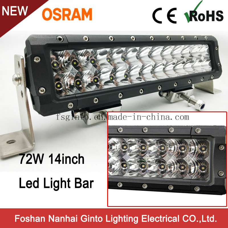 Unique Waterproof 72W 14inch Offroad LED Light Bar (GT3106-72W)