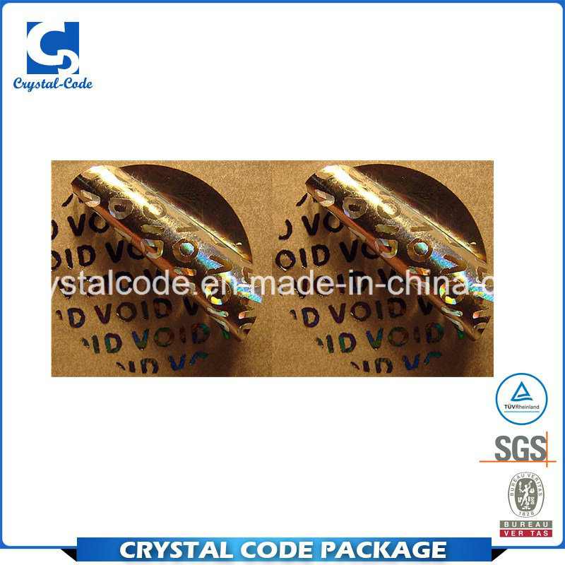 Considerable and Characteristic Warranty Seal Sticker Label