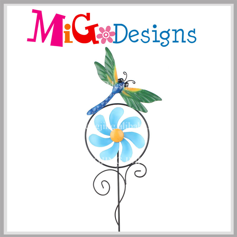 Popular for Market Metal Flower Garden Stake Wind Spinner