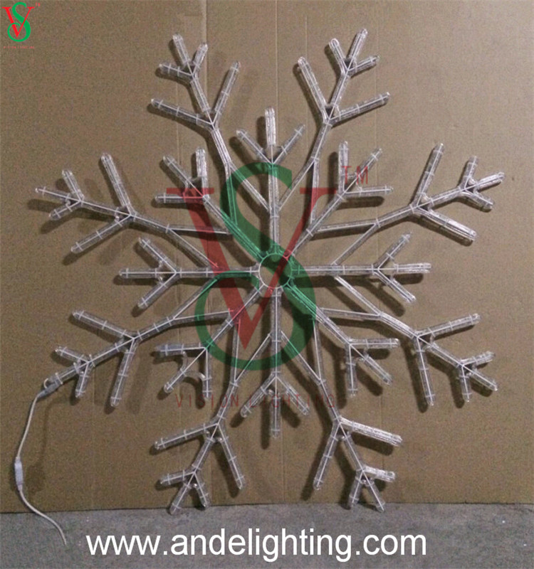 Outdoor Christmas Window Hanging Snowflake Lights