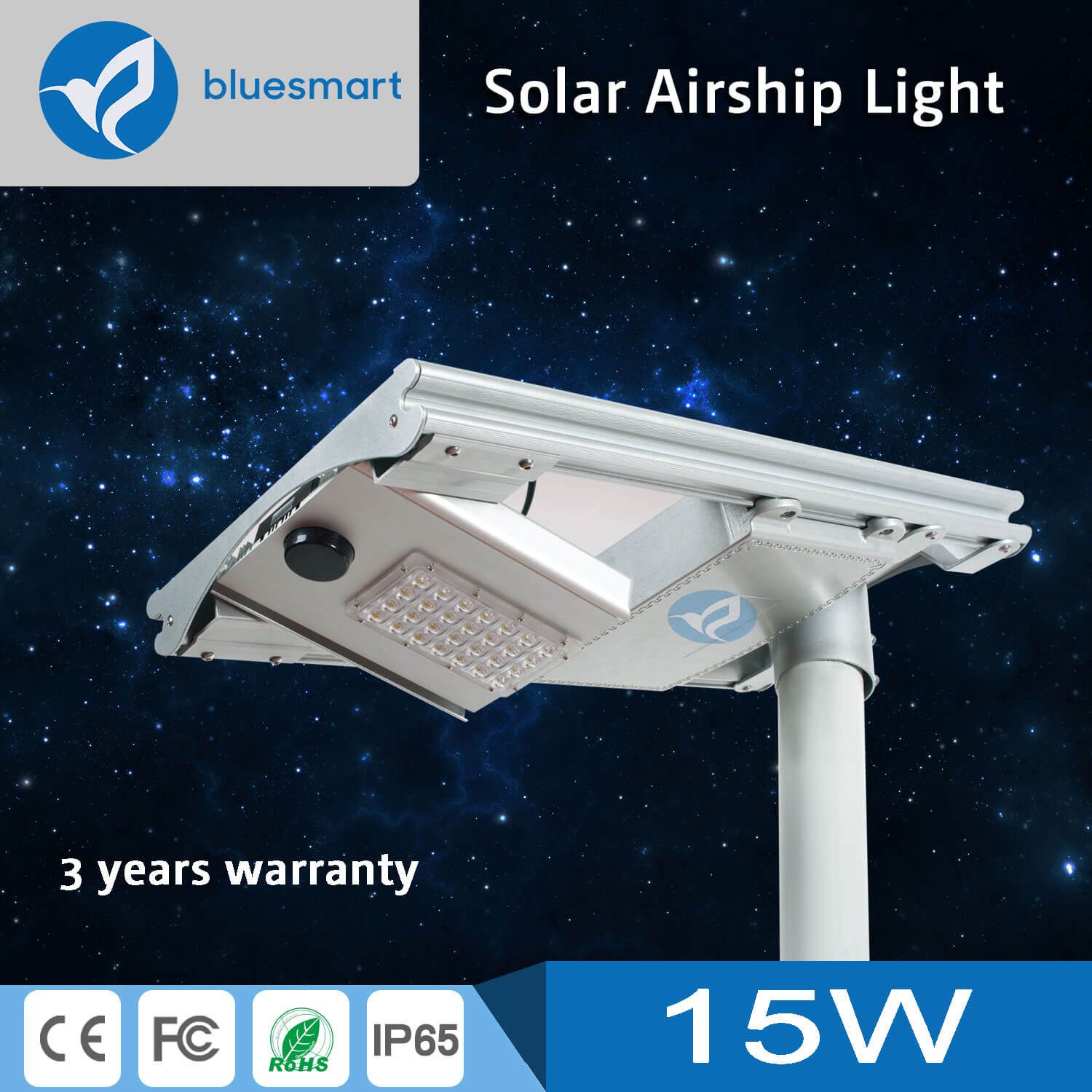 Solar LED Integrated Sensor Street Lights in Outdoor