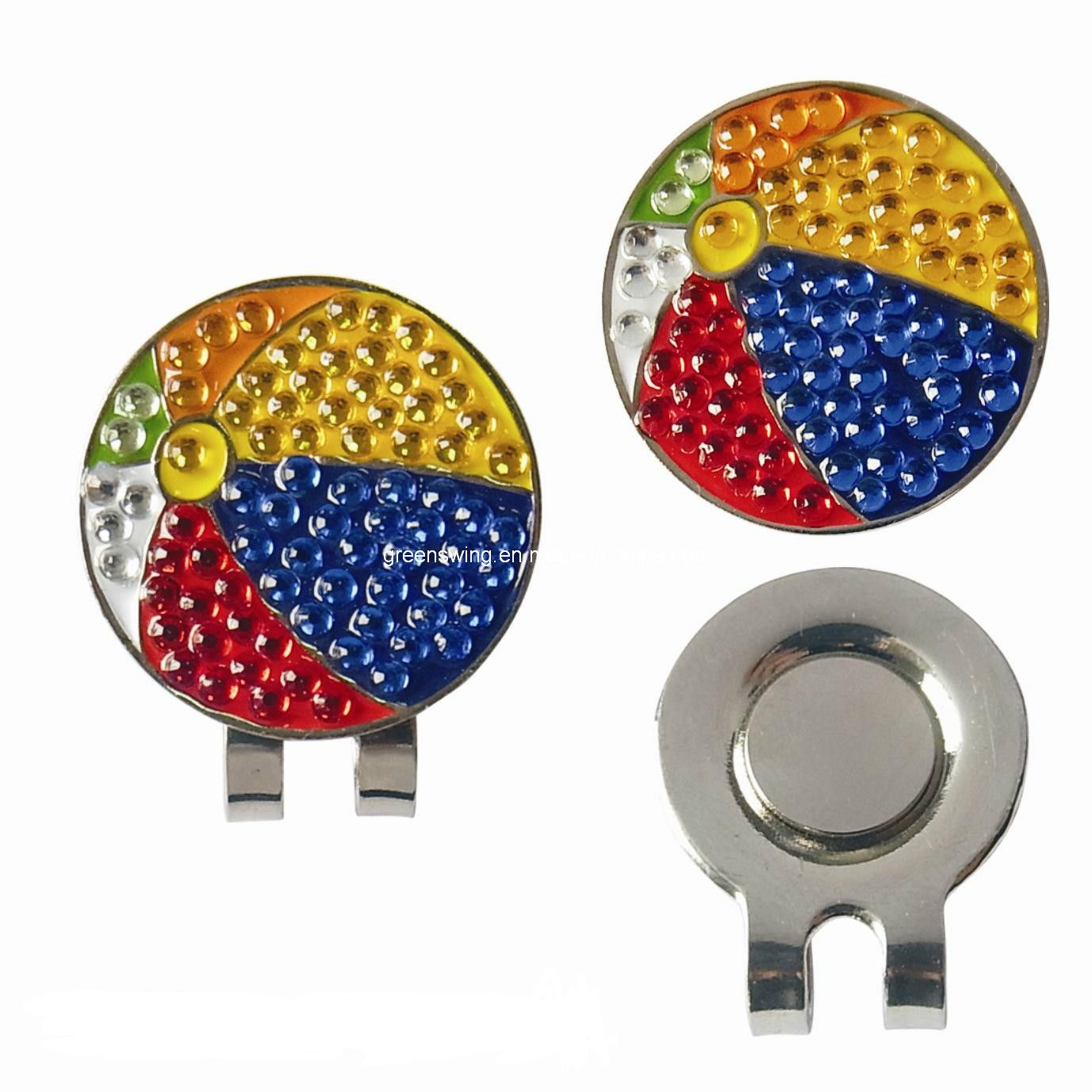 Chromatic Sphere Cute Metal Craft Golf Cap Clip